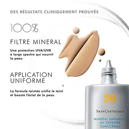 SkinCeuticals Photoprotection Mineral Radiance UV Defense Sunscreen Protection Solaire Teintée Visage SPF50 50ml