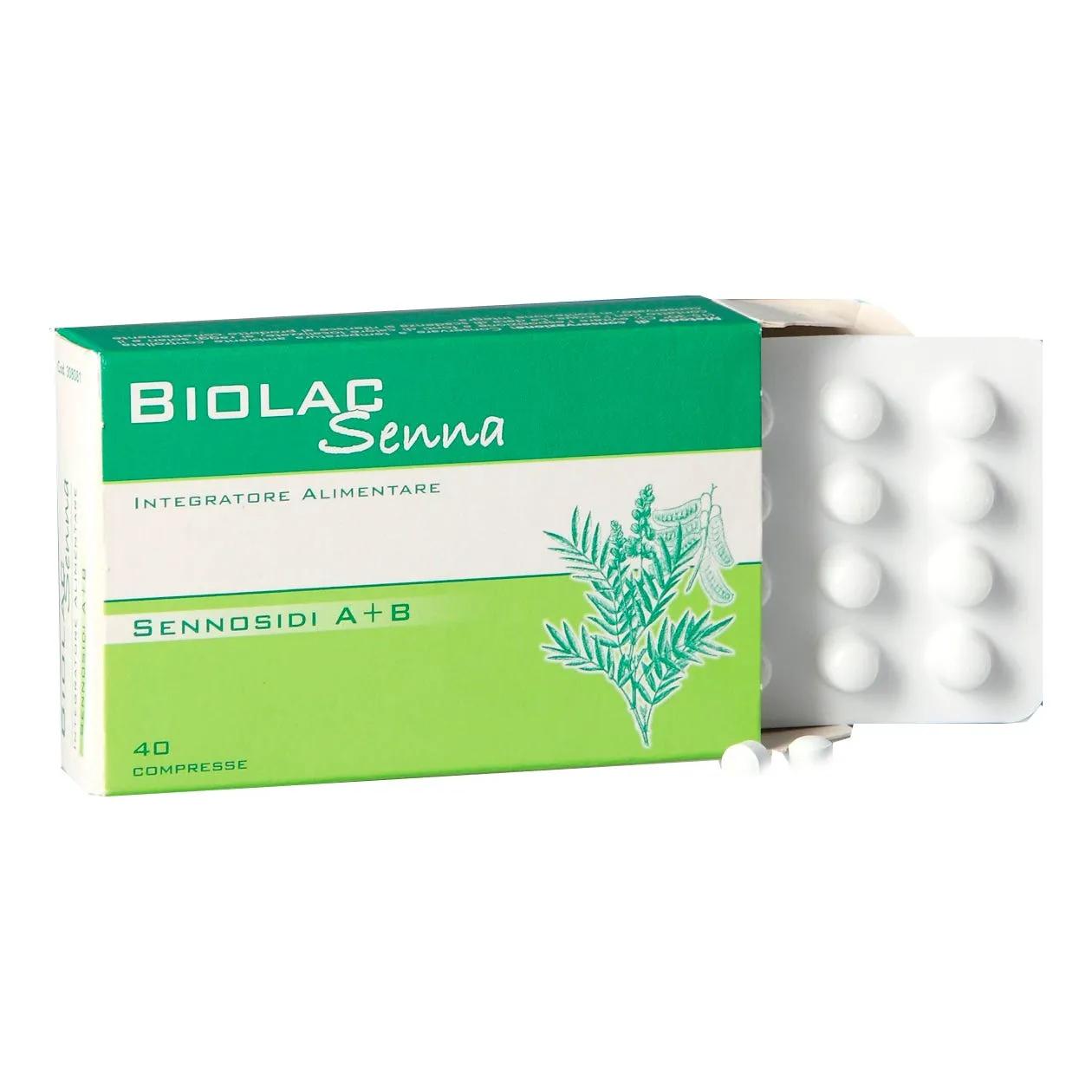 Biolac Senna Integratore Transito Intestinale 40 Compresse