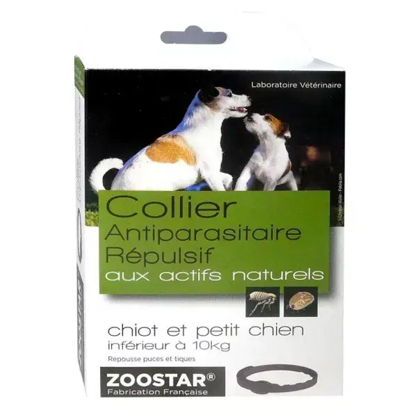 Zoostar Collar Antiparasitario Repelente para Cachorros y Perros Pequeños hasta 10kg 1 unidad