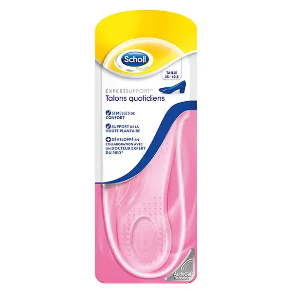 Scholl Expert Support Semelles Talons Quotidiens Taille 35 à 40,5