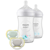 Avent Pack 2 Bottles + 2 Pacifiers
