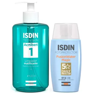 Isdin Limpieza + Protección Solar Piel Acnéica