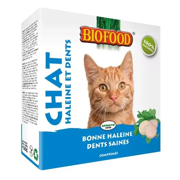 Biofood Gato Comprimidos Cuidados Dentales 100 unidades 
