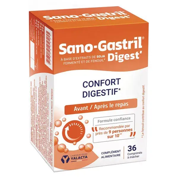 Yalacta Sano-Gastril 36 comprimés à mâcher