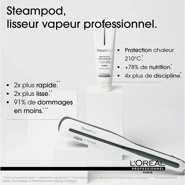 L'Oréal Care & Styling SteamPod Leche Pelo Liso Redensificante Cabello Espeso 150ml