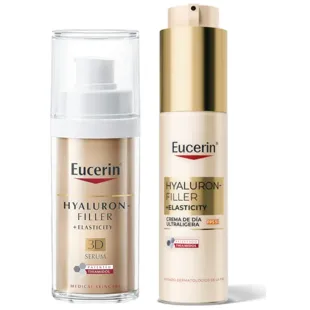 Eucerin Hyaluron-Filler Elasticity Serum 3D 30ml + Ultra-Light Day Cream SPF50 50ml