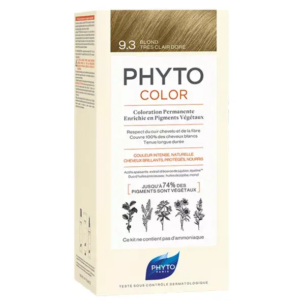 Phyto PhytoColor Coloration Permanente N°9.3 Blond Très Clair Doré
