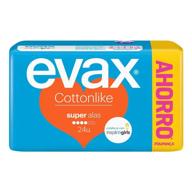 Evax Compresas Cottonlike Super Alas 24 Uds + 3 Salvaslip