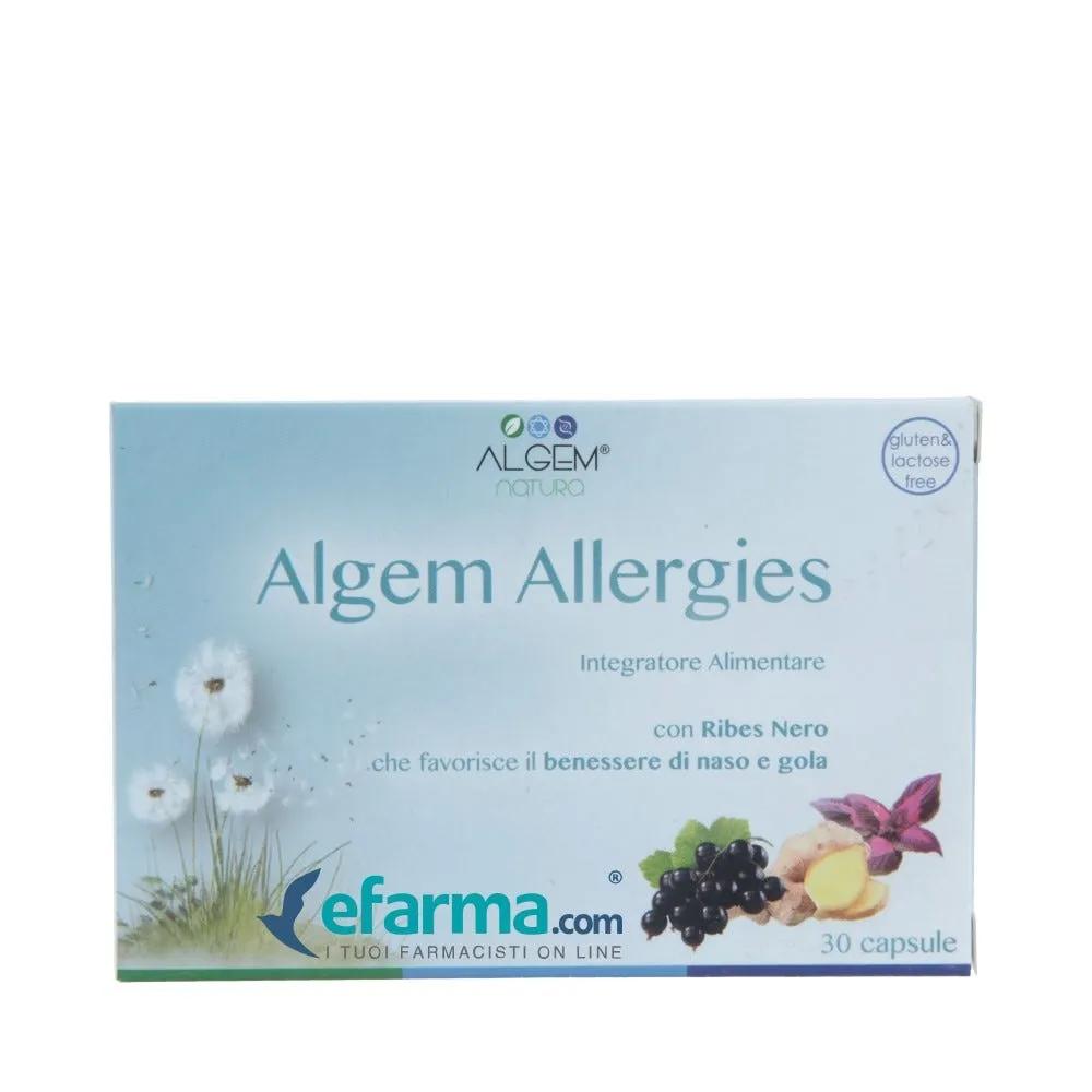 Algem Allergies Integratore Benessere di Naso e Gola 30 Capsule