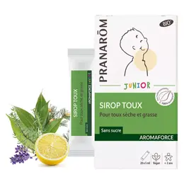 Pranarom Aromaforce Junior Sirop Toux Sèche et Grasse MonoDoses 20 Unités