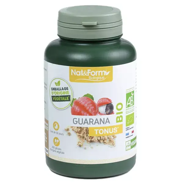 Nat & Form Guarana Bio Integratore Alimentare 200 capsule