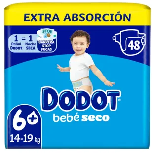 Dodot Baby Dry Diapers T6+ (14-19 Kg) 48 units