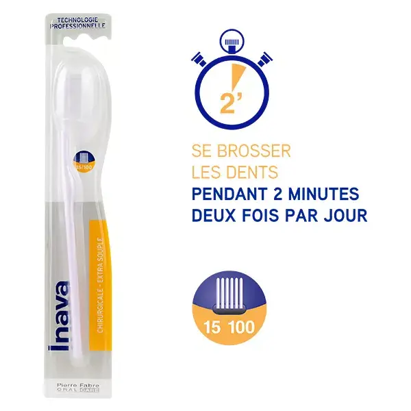 Inava Brosse à Dents 15 100 Chirurgicale