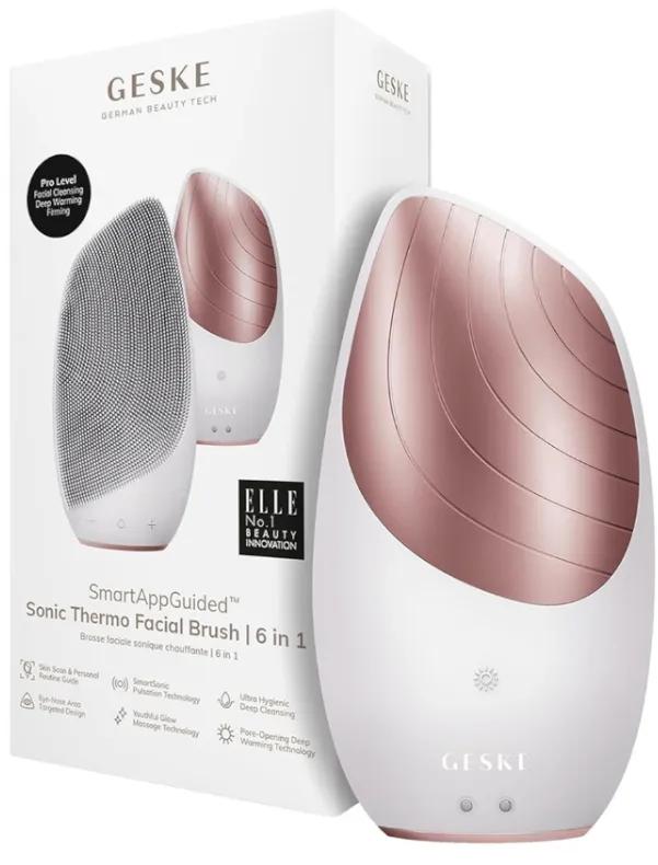 Geske Sonic Thermo Gesichtsbürste 6 in 1 Weiß