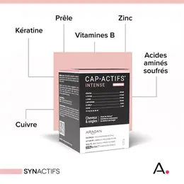 Aragan - Synactifs - Capactifs® Intense - Cheveux & ongles – Kératine - 120 gélules