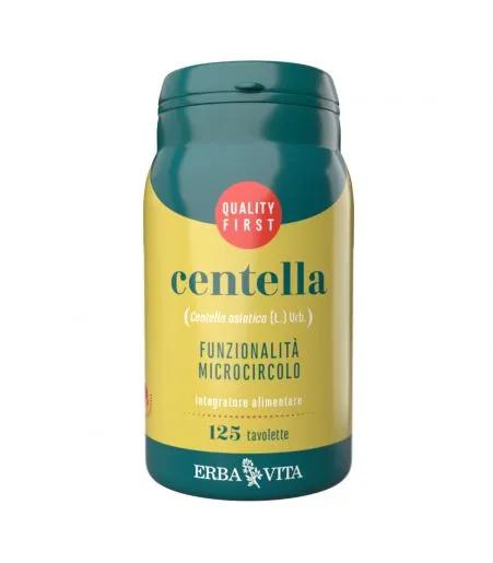 Erba Vita Centella Asiatica Integratore Funzionalità del Microcircolo 125 Tavolette 400 mg