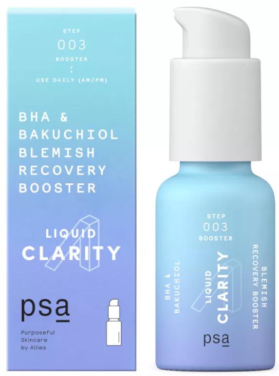 PSA Skin Liquid Clarity Bha & Bakuchiol Booster de récupération des imperfections 15 ml