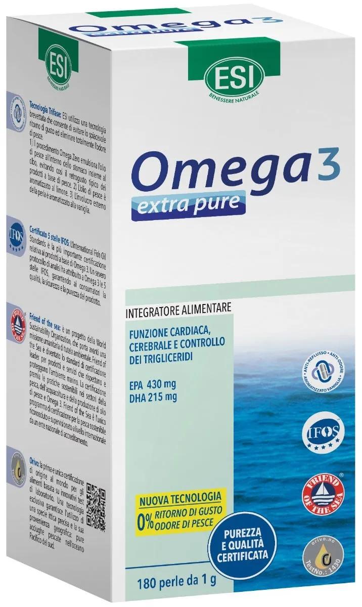 Esi Omega 3 Extra Pure Integratore Per Funzione Cardiaca 180 Perle