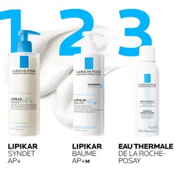 La Roche-Posay Lipikar Routine Peau Sèche Syndet AP+ Crème Lavante 400ml & Baume AP+M Triple Réparation 400ml