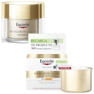 Eucerin Hyaluron-Filler Elasticity Crema Día SPF30 50 ml + Recarga 50 ml