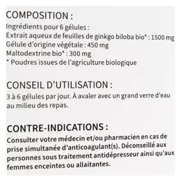 Phytaya Circulation Ginkgo Biloba Bio 200 gélules