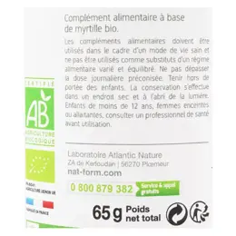 Nat & Form Bio Myrtille Baie 200 gélules végétales