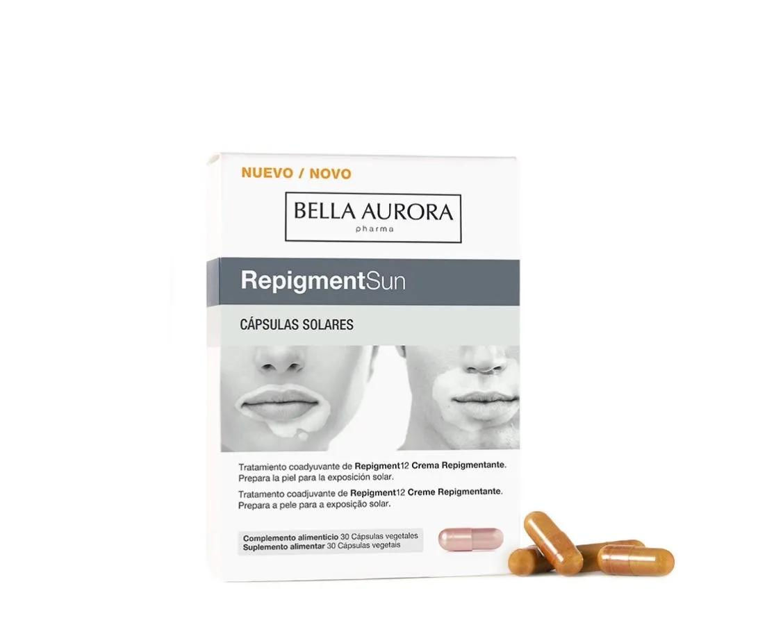 Bella Aurora RepigmentSun Trattamento Cosmetico Macchie Bianche 30 Capsule