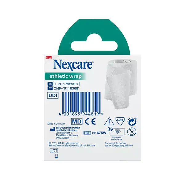 Nexcare™ Bande De Maintien Cohésive Athlétique Blanche 75Mm X 2,5M