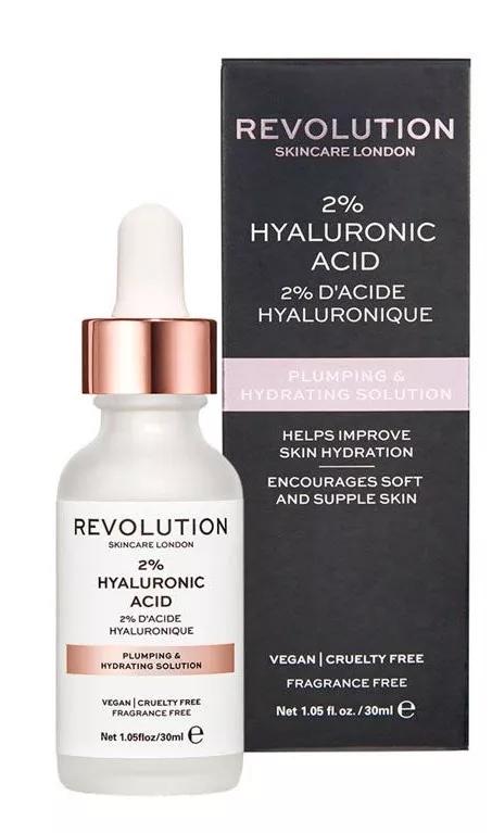 Revolution Solução Hidratante e de Preenchimento 2% Ác Hialurónico Skincare 30ml