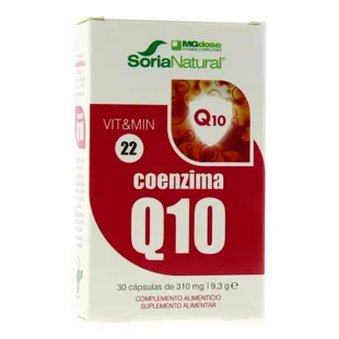 Soria Natural Vit & Min 22 Coenzyme Q10 30 Capsules of 310 mg