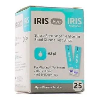 Iris Evo Strisce Per Misurazione Glicemia 25 Pezzi