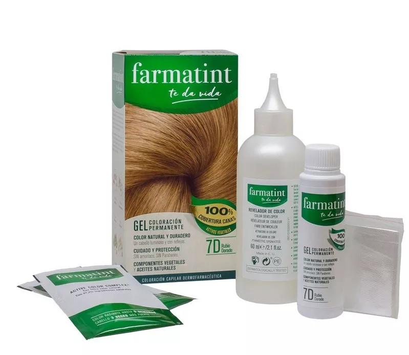 Farmatint gel Coloração Permanente 7D Loiro Dourado