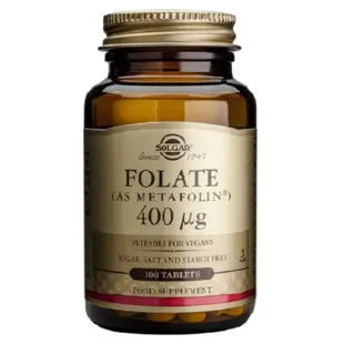 Solgar Folate Metafolin 400 mcg 100 Comprimés