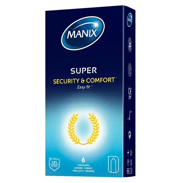Manix Super Sécurité et Confort 6 préservatifs
