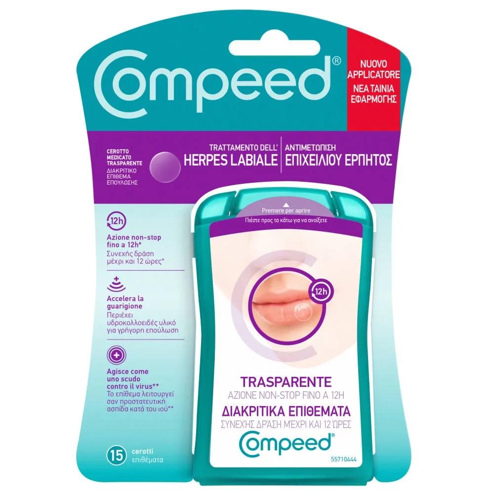 Compeed Herpes Cerottini Trasparenti 15 Patch Con Applicatore