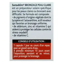 Nutreov Physcience Sunsublim Bronzage Peau Claire Lot de 2 x 28 capsules + 28 Offertes