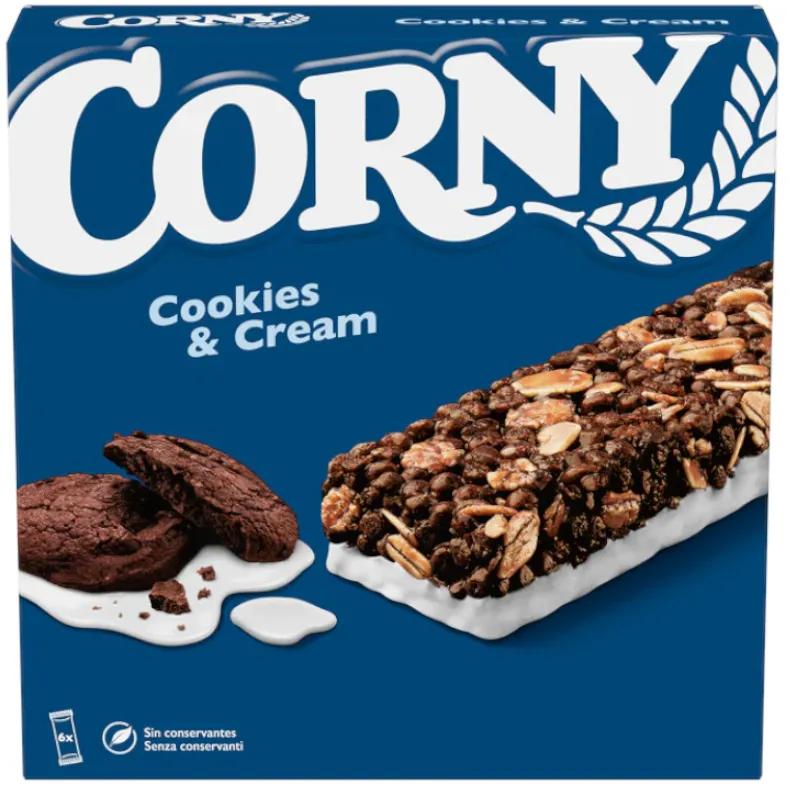 Corny Cookies &amp; Cream Riegel 6x23 gr