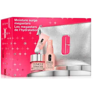 Clinique Moisture Surge Active Glow Serum 30 ml + Night Mask 30 ml + Thirsty Skin Relief Facial Spray 30 ml