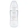 Nuk First Choice+ Biberon 0-6m Débit M Temperature Control Blanc Coeur 300ml