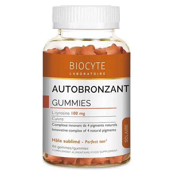 Biocyte Autobronzant Goût Myrtille 60 gummies