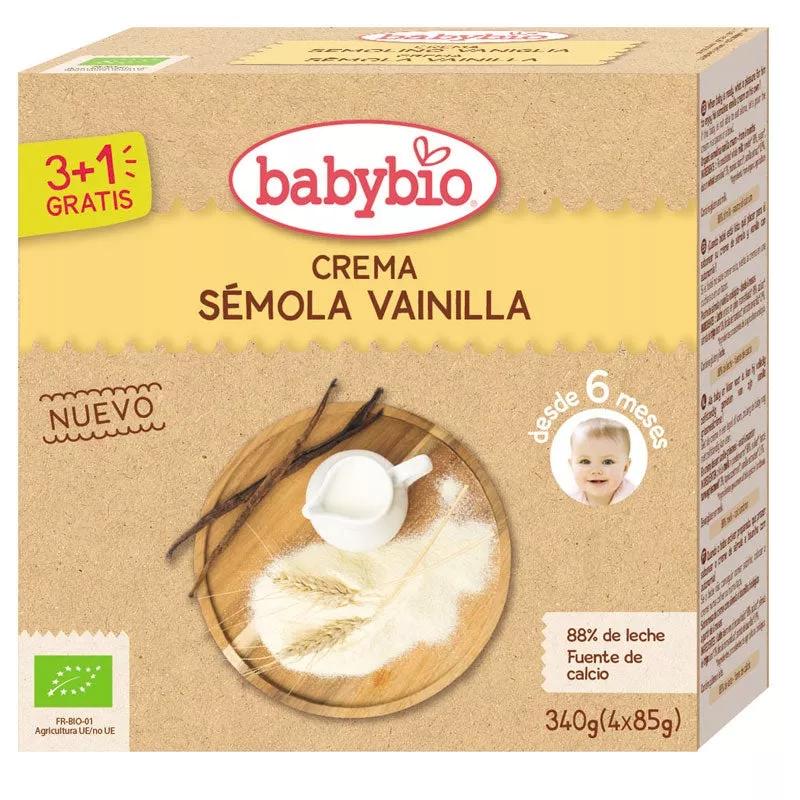 Babybio Crema Sémola Vainilla 3+1 GRATIS