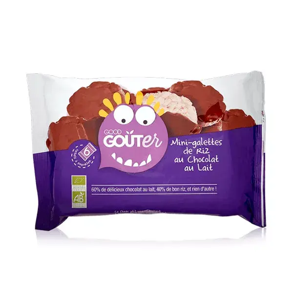 Good Goût Mini Galletas de Arroz y Chocolate con Leche +3 años 84g