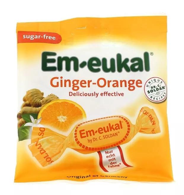 Em-eukal des bonbons gingembre Orange 50 gr