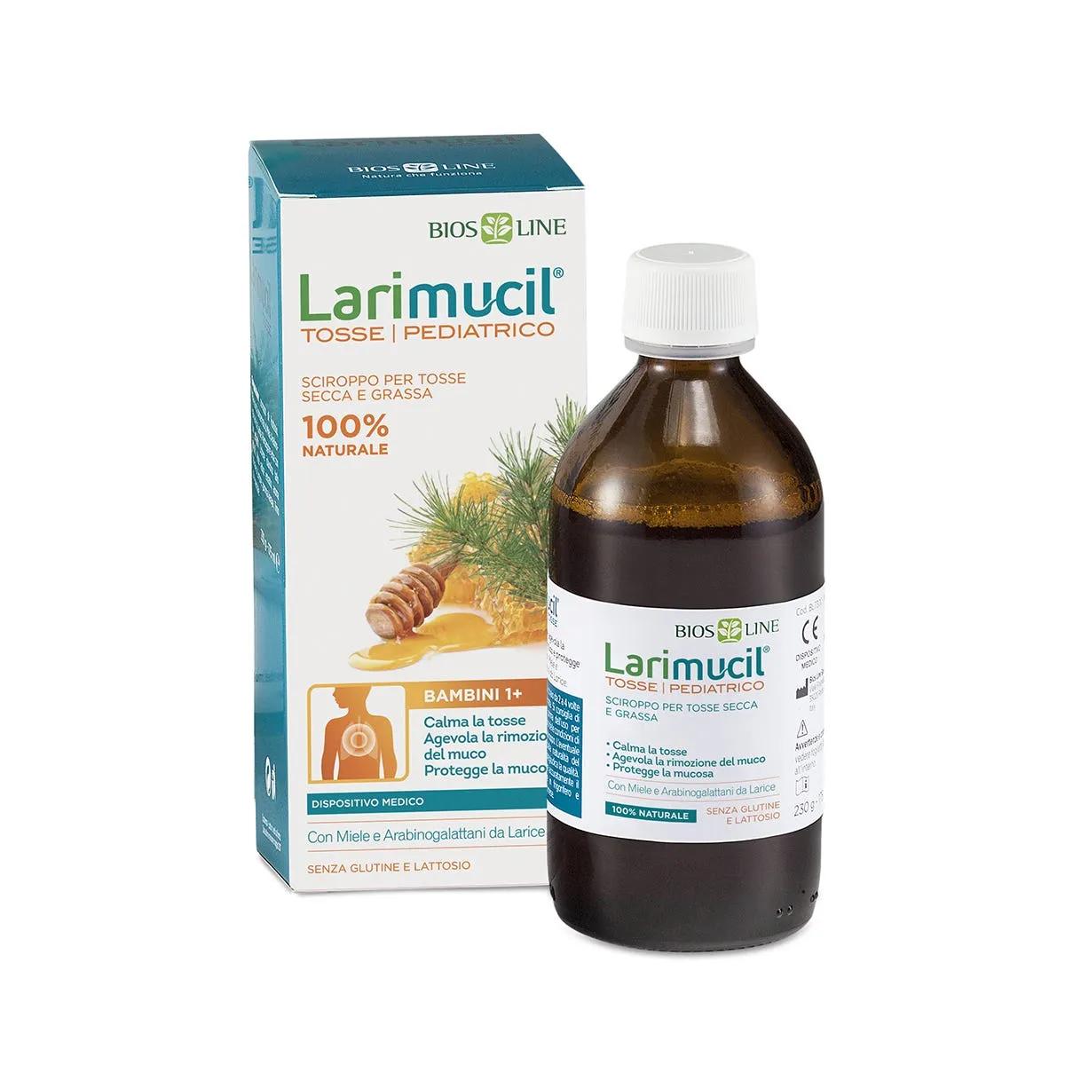 Larimucil Tosse Bambini Sciroppo Tosse Secca e Grassa 175 ml