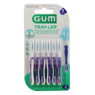 Spazzolino interdentale GUM® TRAV-LER® 1,2 mm - 6 unità