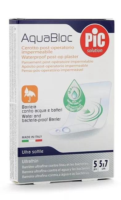 Aquabloc Apósitos Antibacteriano Estéril 5x7cm 5 uds