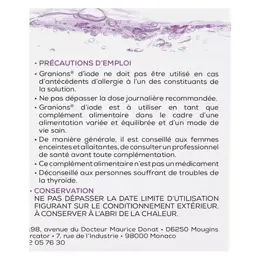 Granions d'Iode 30 ampoules