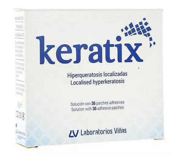 Laboratorios Viñas Keratix Hiperqueratosis Solução e Pensos Adesivos 36 Uds