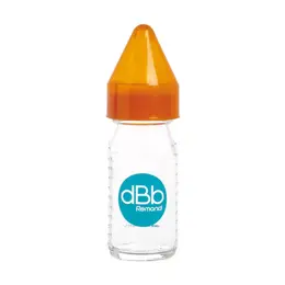 dBb Remond Biberon Jus de Fruit Régul'Air Verre Orange Translucide 110ml