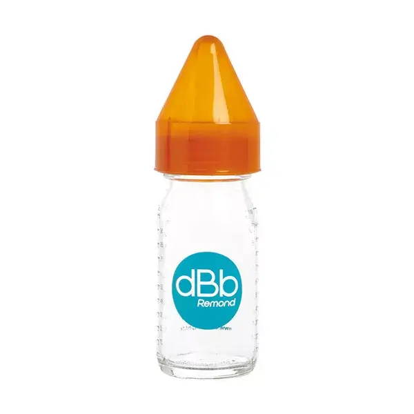 dBb Remond Biberon Succo di Frutta Régul'Air Bicchiere Arancione Translucido 110ml